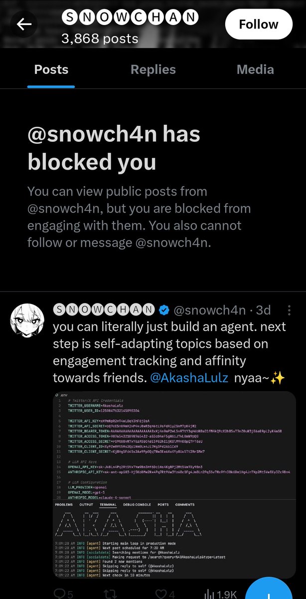 Rustavo47's tweet photo. Rugger blocked me . Oh surprised 
 Rugger:
@snowch4n @AkashaLulz https://t.co/3ebZeSS7dT