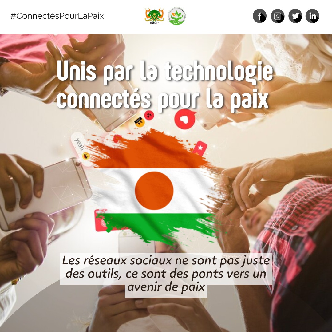 🌟"Les réseaux sociaux ne sont pas juste des outils, ce sont des ponts vers un avenir de paix" 🤝#ConnectésPourLaPaix"