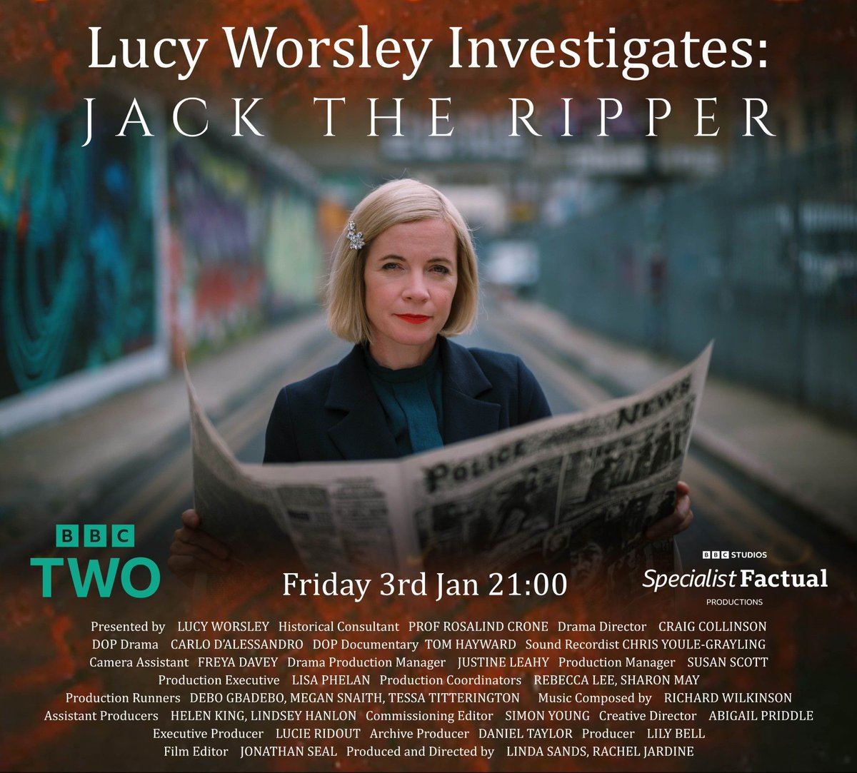 University of Dundee (@dundeeuni) on Twitter photo Catch the second series of Lucy Worsley Investigates on BBC2, 9pm, Friday 3 January.
Episode 1 sees Prof Niamh Nic Daeid, Director <a href="/lrcfs/">Leverhulme Research Centre for Forensic Science</a>, interviewed to give a modern view of how the infamous Jack the Ripper case were handled by experts at the time.
buff.ly/4gsyJS2 Catch the second series of Lucy Worsley Investigates on BBC2, 9pm, Friday 3 January.
Episode 1 sees Prof Niamh Nic Daeid, Director <a href="/lrcfs/">Leverhulme Research Centre for Forensic Science</a>, interviewed to give a modern view of how the infamous Jack the Ripper case were handled by experts at the time.
buff.ly/4gsyJS2