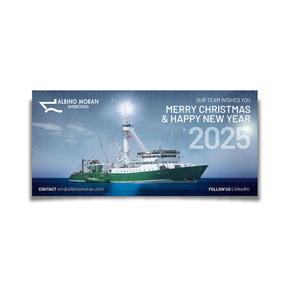 albinomoran's tweet photo. Season's Greetings from Albino Morán Shipbrokers

May your #christmas be filled with joy, love, and warm moments shared with family and friends. We wish you a prosperous and successful New Year, filled with exciting opportunities and continued growth. 

#shipbrokers https://t.co/hTI5fvcL8I