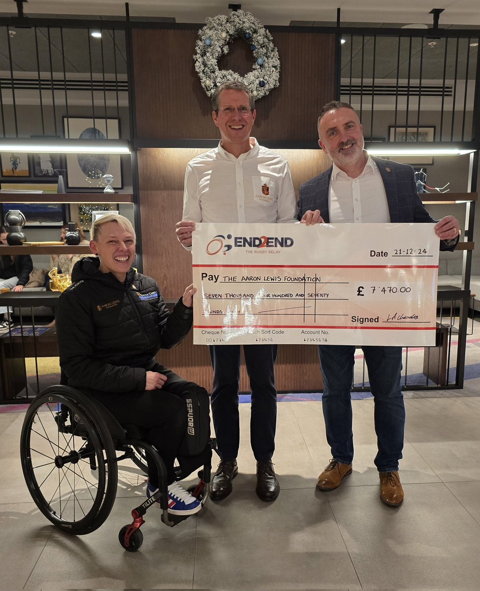 Lexi Alyx Chambers π³οΈβππ¬π§ (@lexialyx) on Twitter photo A pleasure to hand over this cheque to the <a href="/aaronlewisfound/">aaronlewisfoundation</a> on Saturday β€οΈ I wheeled over 1500km. Did 36 marathons and ultra marathons in 36 days. Climbed 1.5 times the height of Mt Everest using the wheelchair I'm sat in in this photo! 1 of 2 cheques handed over! β€οΈ A pleasure to hand over this cheque to the <a href="/aaronlewisfound/">aaronlewisfoundation</a> on Saturday β€οΈ I wheeled over 1500km. Did 36 marathons and ultra marathons in 36 days. Climbed 1.5 times the height of Mt Everest using the wheelchair I'm sat in in this photo! 1 of 2 cheques handed over! β€οΈ