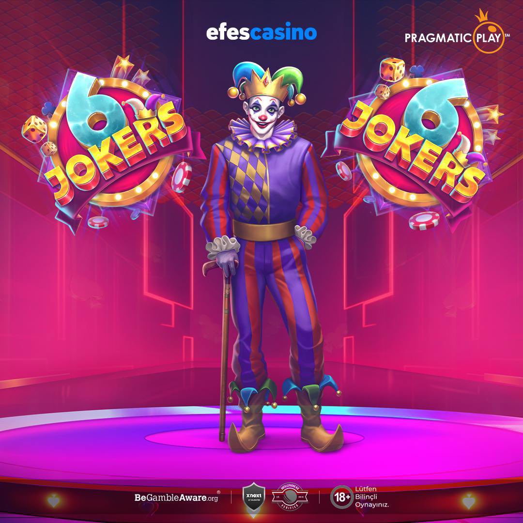 efestrsosyal's tweet image. 🃏 En yeni oyunlarla Casino heyecanı EFESCASİNO'DA! 
🤴 Pragmatic Play'in yepyeni oyunu 6 Jokers 7 ile 21000 katına kadar yüksek kazançlar seni bekliyor!
🌐EfesCasino Güncel Giriş; Tinyurl.com/efestr