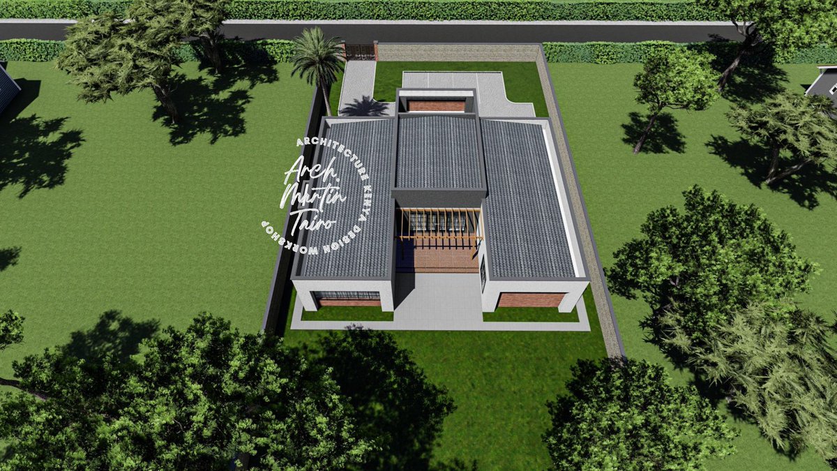 ArchitectureKE's tweet photo. You do not have to break an arm and a leg to build an elegant home for your family.

We have just completed the design work for this four bedroom (all ensuite) bungalow with an elevated ceiling in the lobby and lounge. We hope to break ground in January 2025 🤞. #ArchitectureKE https://t.co/aH8Tdzwmiw
