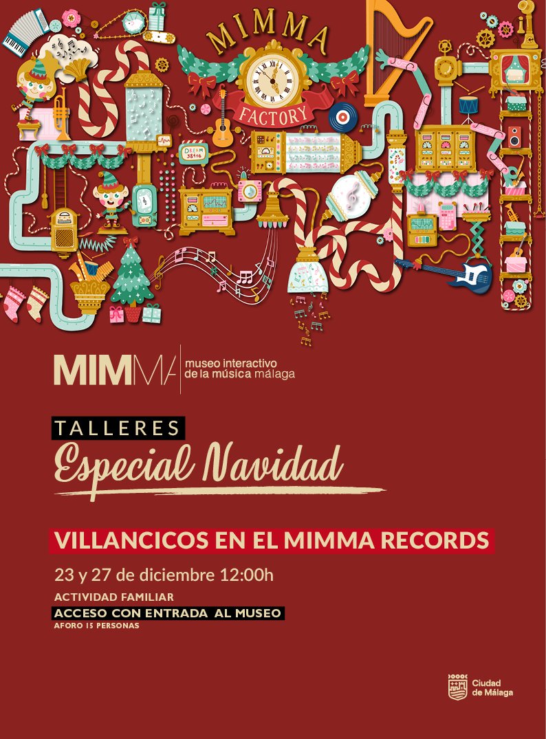Mimma_Malaga's tweet photo. Empezamos los #talleres de #Navidad en #mimmamuseo
¡No os lo perdáis!
#seruegatocar #pleaseplay #museo #música #cultura #Málaga #planes #familias #actividades https://t.co/ebfeTDEslF