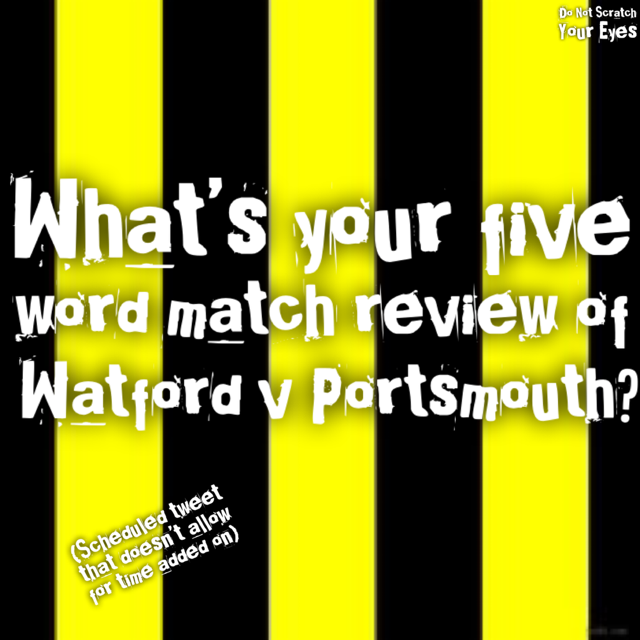 Do Not Scratch Your Eyes Watford FC Podcast 🐝 tweet media