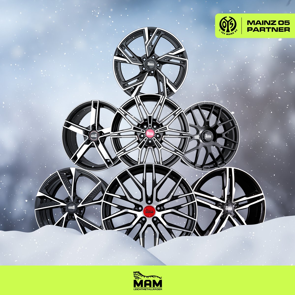 MAMFelgen's tweet photo. ✨ Weihnachten bedeutet Glanz und Freude - auch für dein Auto! 🎄 

#NewYearNewWheels https://t.co/pt5zeDtQSa