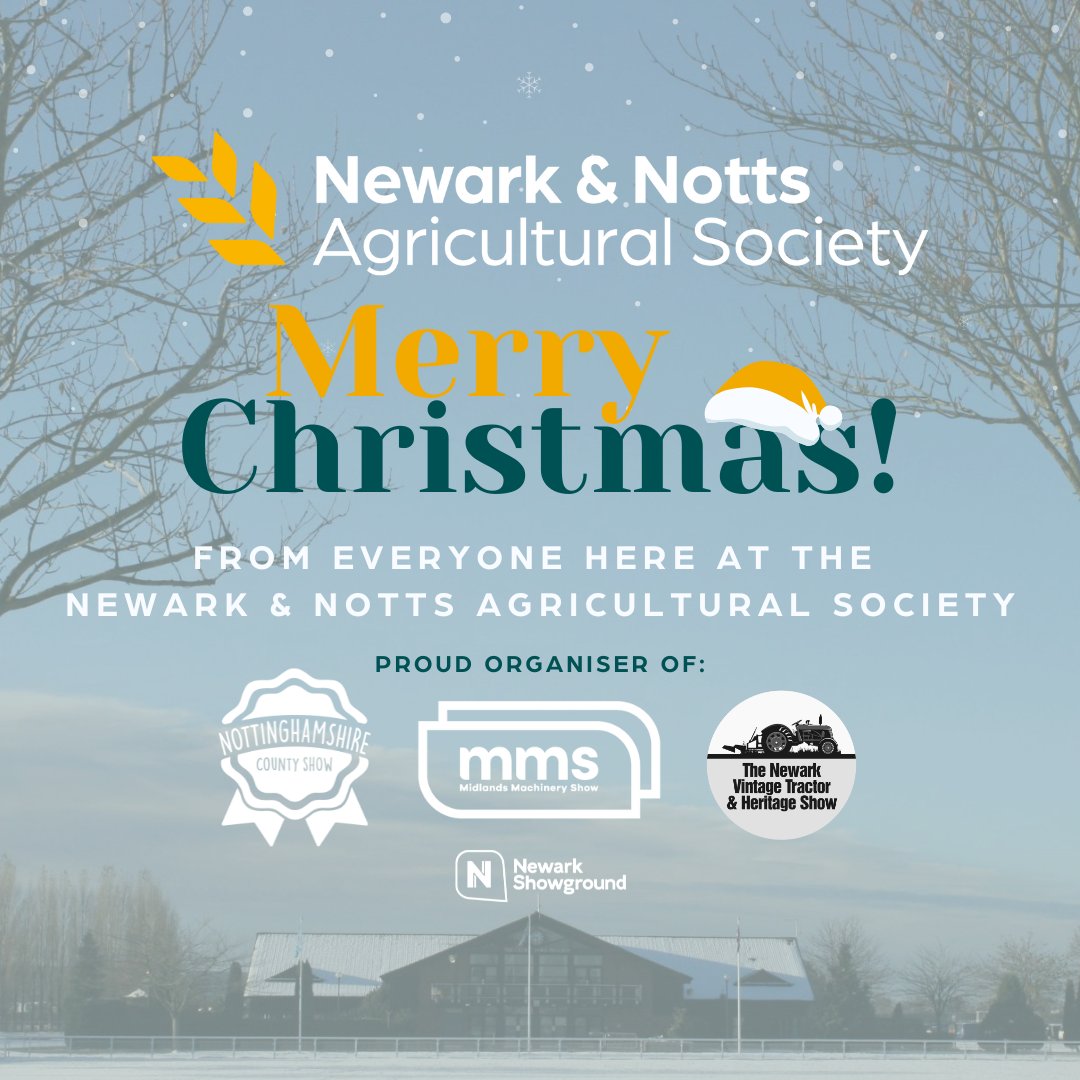 🎄 Merry Christmas and Happy New Year from all of us at the Newark &amp; Notts Agricultural Society! 🎉 

We can’t wait to see everyone again in 2025!

Please note: The Show office will be closed from 24th December to 2nd January for a well-deserved festive break.