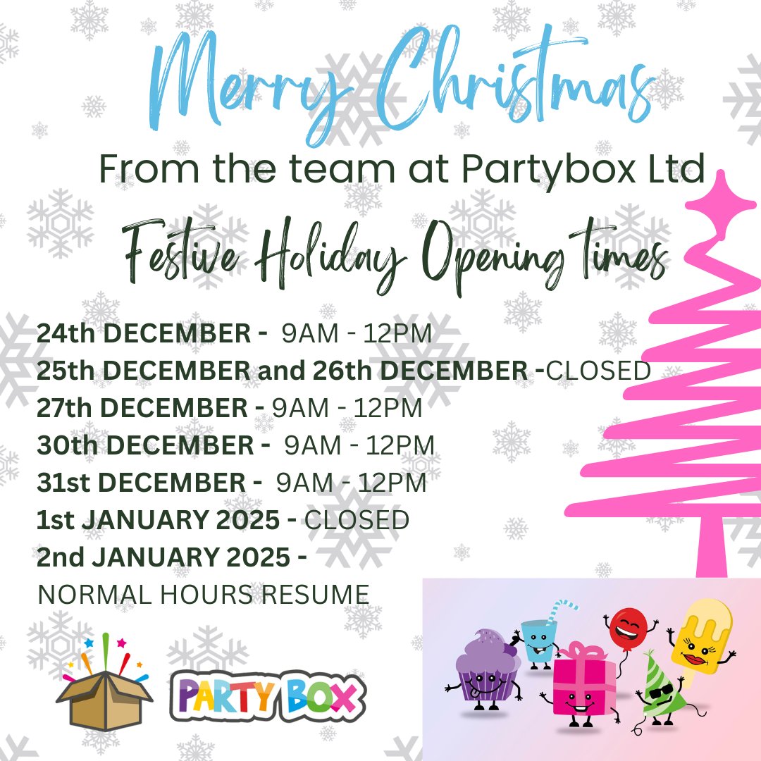 LtdPartybox's tweet photo. Only TWO days until Christmas. Take a look at our FREE Christmas activities for children https://t.co/8vluCUeB7q
#Christmas2024  #ChristmasParty  #ChristmasGiftIdeas https://t.co/dnNL5OYxDk