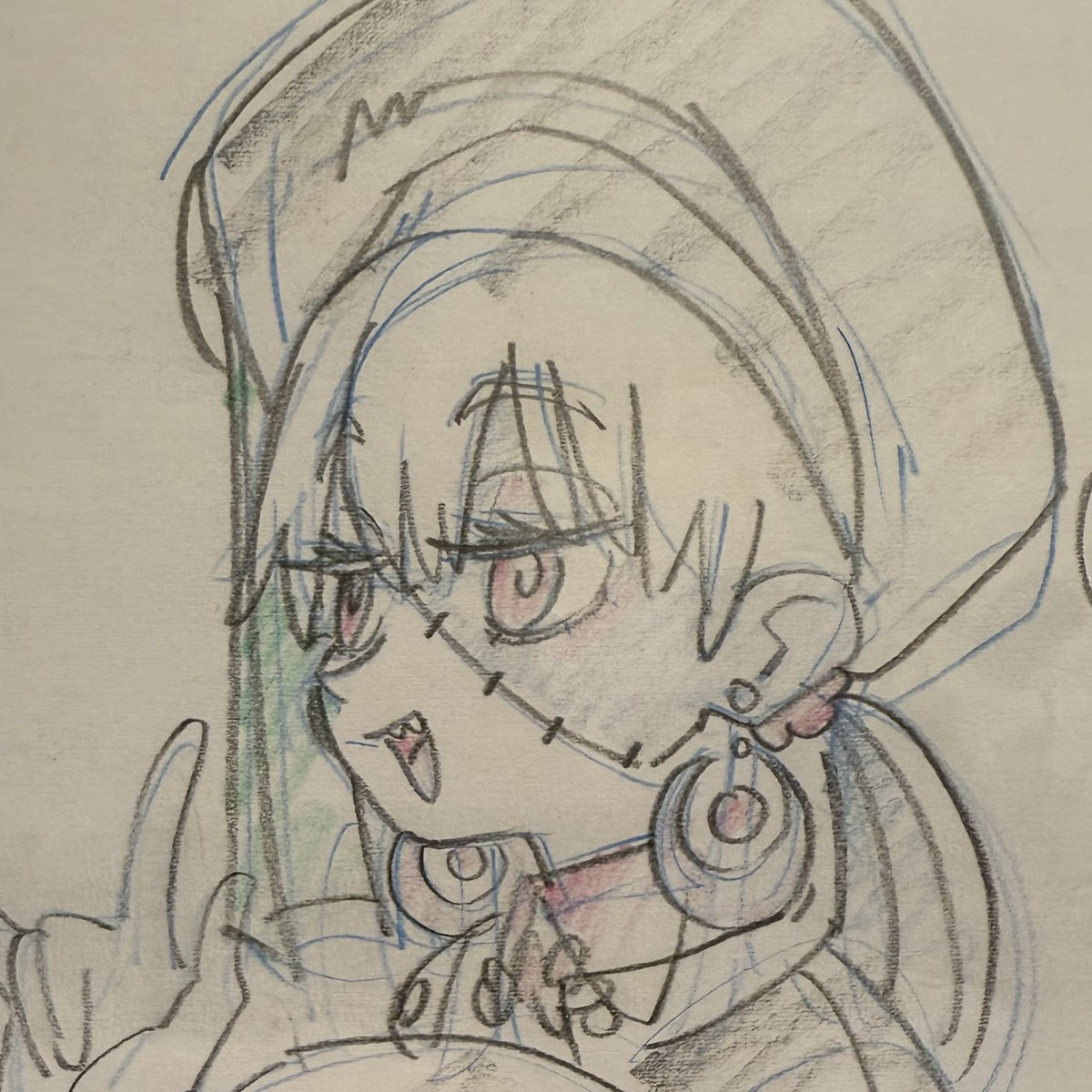 「はなぶしさんの個展。アナログでここまで自由に描けると楽しいだろうな〜というのがよ」|kinomiki_のイラスト