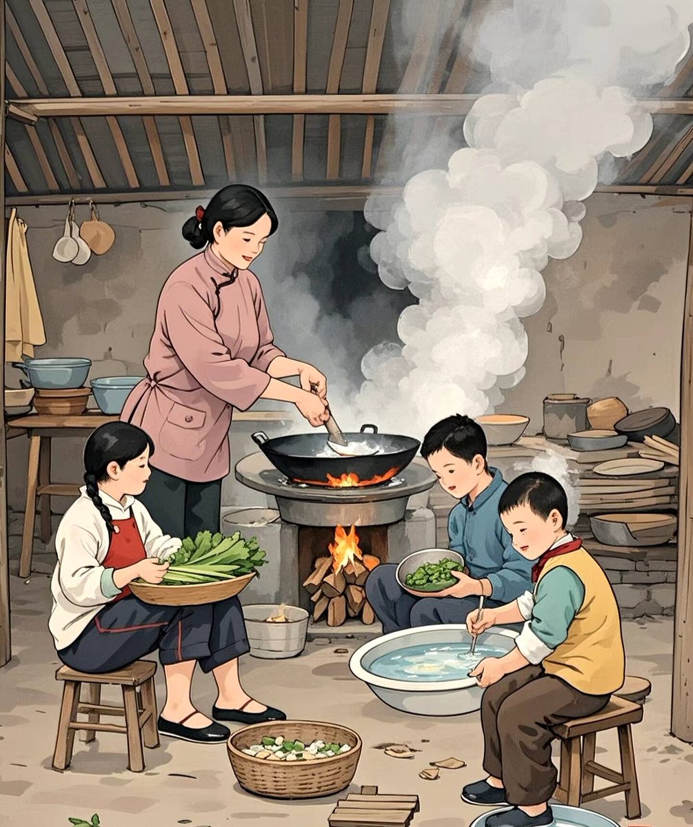 1snushine259913's tweet image. 这人间烟火，勾起你想家的心情了吗？
#怀旧 #童年