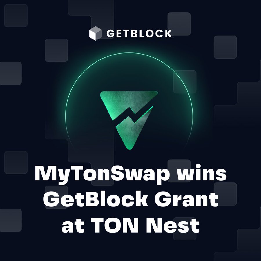 MyTonSwap's tweet image. MyTonSwap Secures TON Nest Grant with GetBlock Support!

We’re glad to share one of our latest milestones, MyTonSwap has been selected as a grant recipient by @getblockio through the TON Nest initiative!

We appreciate GetBlock for their support and reliable #RPC node