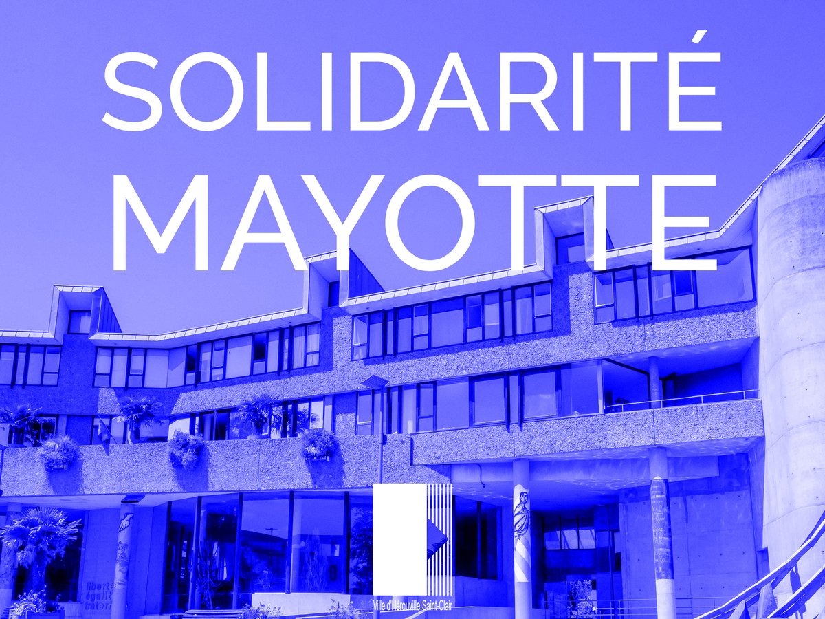 #Mayotte  Une minute de silence sera observée à 11 heures au sein des services de la Ville. 23 décembre 2024  jour de deuil national en hommage aux victimes du cyclone Chido qui a dévasté Mayotte, le 14 décembre. Soutien de <a href="/hsc_14200/">Ville Hérouville Saint-Clair</a>