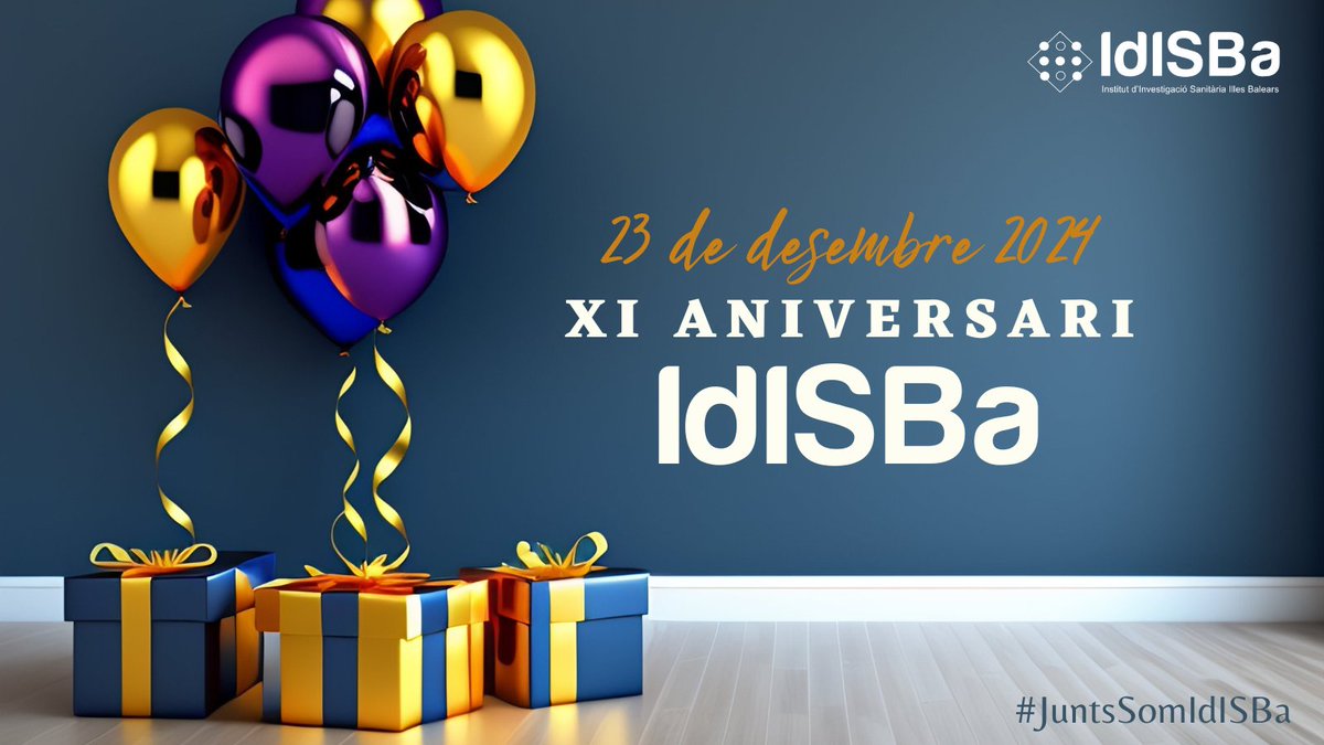 IdISBa (@idisbaib) on Twitter photo 🎉Avui fa 11 anys del naixement de l'IdISBa🎂11 anys impulsant la investigació en salut a les Balears per millorar la vida de les persones.
Gràcies a totes les persones que ho han fet possible, tant els que heu passat per l'IdISBa com pels que hi seguiu treballant. GRÀCIES💚 🎉Avui fa 11 anys del naixement de l'IdISBa🎂11 anys impulsant la investigació en salut a les Balears per millorar la vida de les persones.
Gràcies a totes les persones que ho han fet possible, tant els que heu passat per l'IdISBa com pels que hi seguiu treballant. GRÀCIES💚