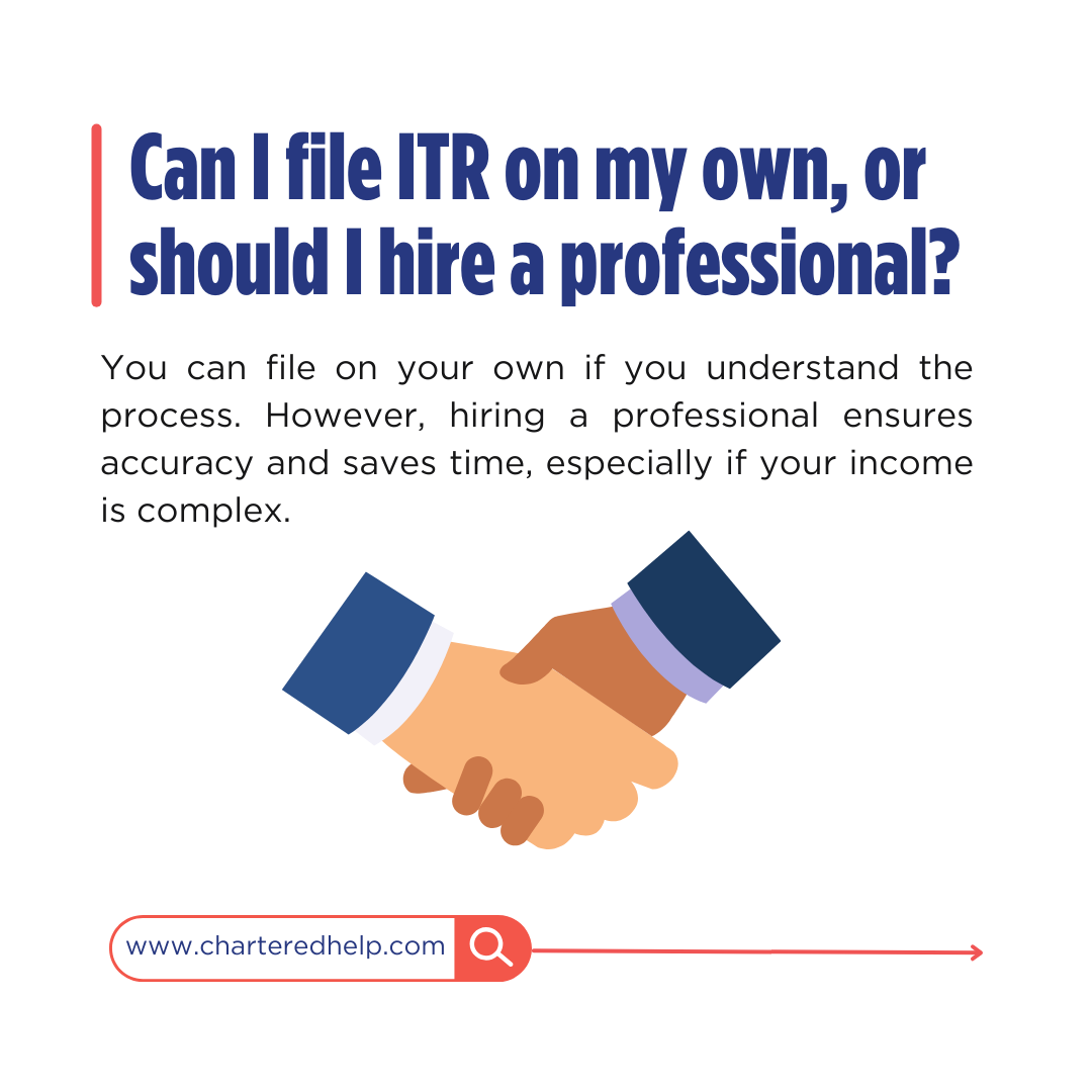 Chartered_help's tweet photo. Common Mistakes to Avoid While Filing Income Tax Returns
Keep all documents handy before filing.
Double-check your personal details.
Declare all income, even from small side gigs.
Don’t wait till the last minute to file your ITR.
#incometax #incometaxreturn #CharteredHelp https://t.co/nqqFEOuKfG