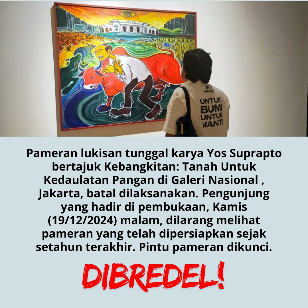 herman11973663's tweet photo. Sayang sekali ga bisa di tampilin gegara mirip suatu tokoh. Ternyata takut lukisan. https://t.co/Z5jaLI2Vsh