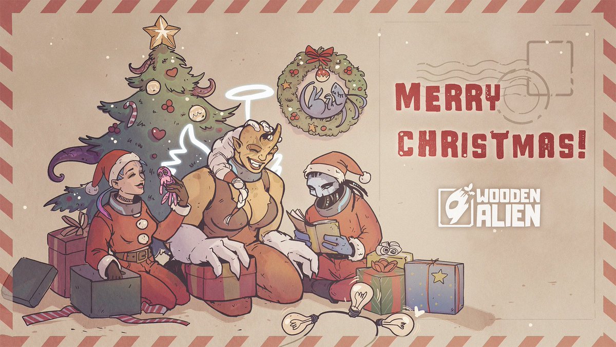 🎄✨ Merry Christmas from the whole Wooden Alien crew! This year was out of this world – we launched Space Prison, our very first game, and your support made it all worth it. 🌌💪
Here’s to cozy holidays, epic gaming sessions, and an even crazier 2025. 🚀 Let’s keep exploring