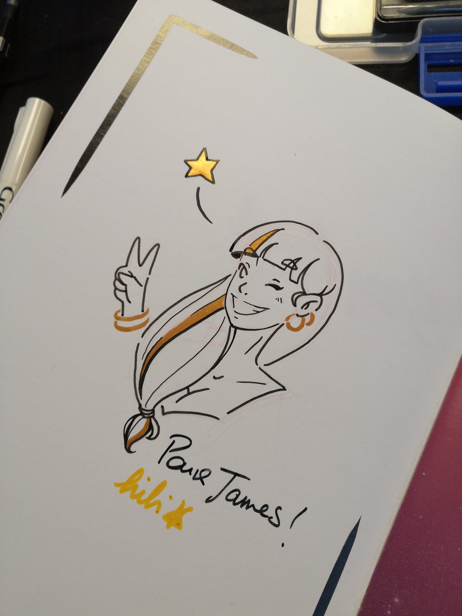 Hibi_'s tweet photo. Quelques petites dédicaces faites lors du marché Ubi 🤗

#hibi #anya #mermaid #artbook #dedicace #ink #watercolor #gold #art #artist #artistonx https://t.co/IHAi7tI3qi