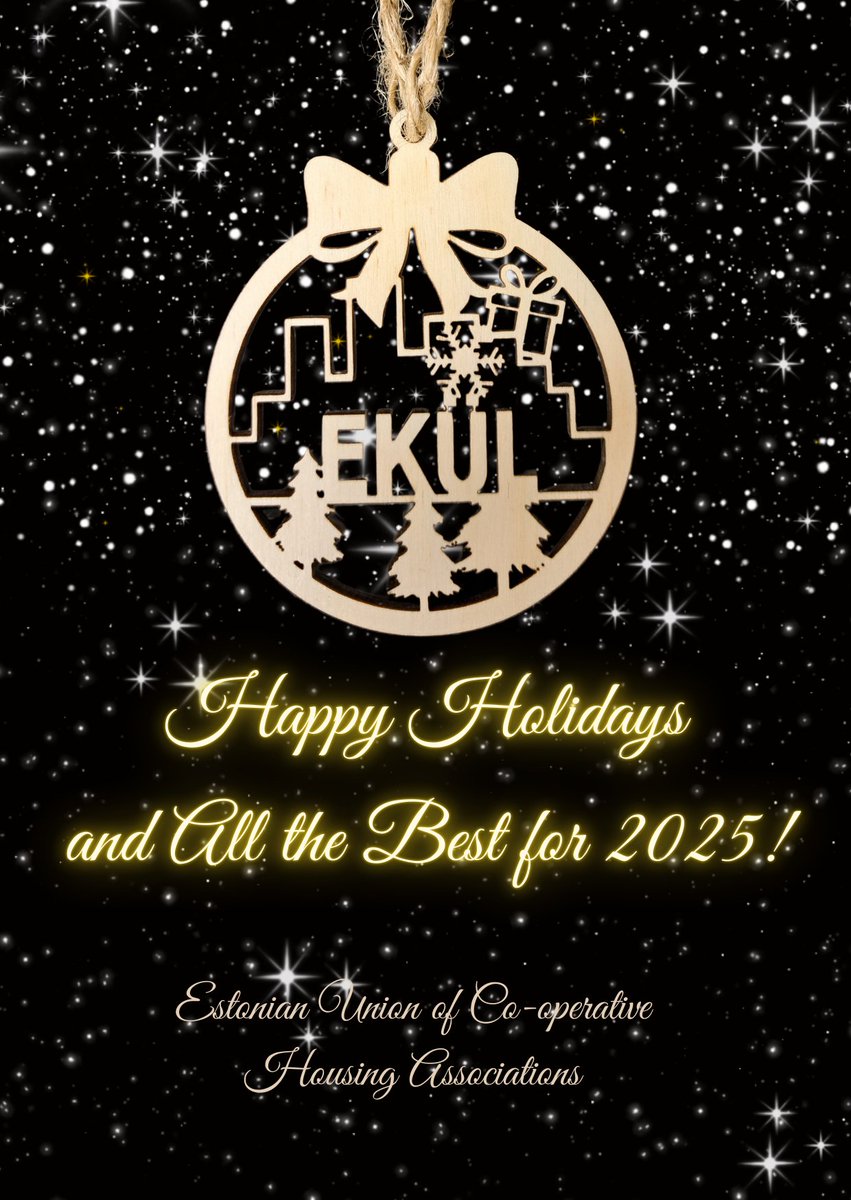 🎄🎁Happy Holidays from the Estonian Union of Co-operative Housing Associations! ❄️