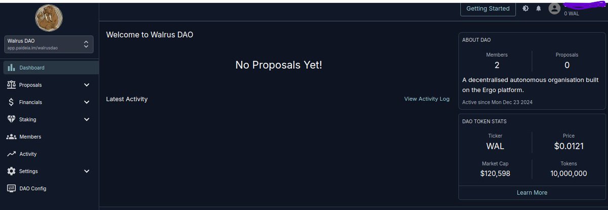 Welcome <a href="/WalrusDAO/">Walrus DAO</a> to <a href="/PaideiaDAO/">Paideia.im</a> ! Thrilled to see the first DAO made by someone else than me 😁