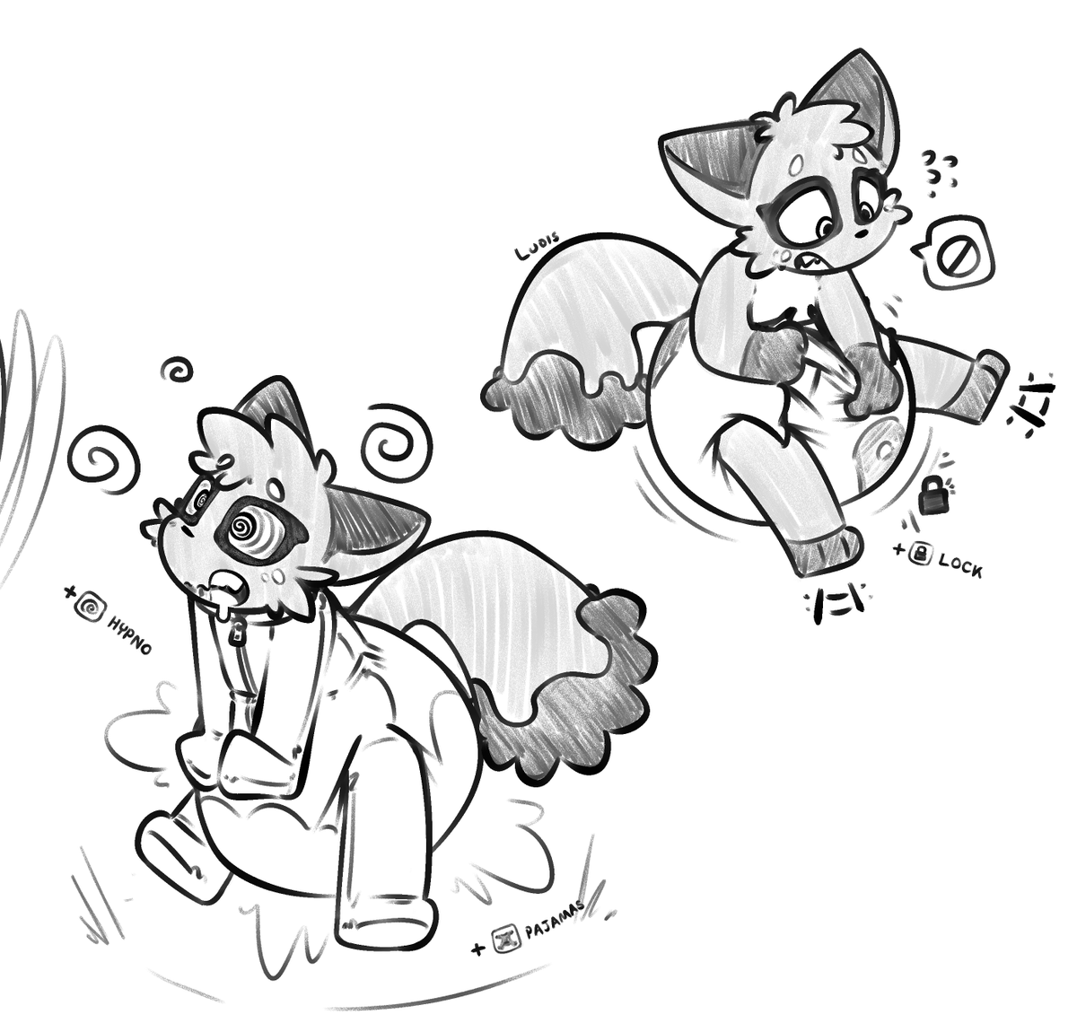 ludisluteo's tweet photo. doodles of a silly nickit for @AlternatInk https://t.co/2oUhU2VNmL