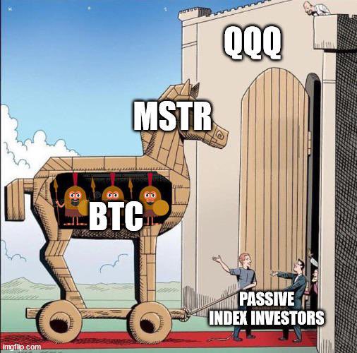💥TODAY💥

MicroStrategy joins Nasdaq 100 index

$2.1 billion in ETF share buying incoming 👀🚀

Every passive investor will have #Bitcoin exposure, even the biggest haters

$MSTR $QQQ $BTC