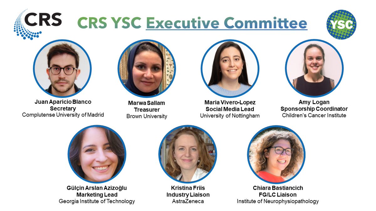Young Scientist Committee YSC-CRS (@crs_ysc) on Twitter photo Today, it's time to spotlight the <a href="/CRS_YSC/">Young Scientist Committee YSC-CRS</a> Executive Committee, the dedicated team working behind the scenes to make all our initiatives possible!
A big thank you to:
<a href="/juan_avetrece/">Juan Apablan</a> <a href="/DrMarwasallam/">Marwa Sallam</a> <a href="/Farmatps/">Maria Vivero-Lopez | PhD</a> <a href="/Amy_R_Logan/">Amy Logan</a> #GulcinArslan <a href="/kristina_pagh/">Kristina Pagh Friis</a> #ChiaraBastiancich <a href="/CRSScience/">Controlled Release Society</a> Today, it's time to spotlight the <a href="/CRS_YSC/">Young Scientist Committee YSC-CRS</a> Executive Committee, the dedicated team working behind the scenes to make all our initiatives possible!
A big thank you to:
<a href="/juan_avetrece/">Juan Apablan</a> <a href="/DrMarwasallam/">Marwa Sallam</a> <a href="/Farmatps/">Maria Vivero-Lopez | PhD</a> <a href="/Amy_R_Logan/">Amy Logan</a> #GulcinArslan <a href="/kristina_pagh/">Kristina Pagh Friis</a> #ChiaraBastiancich <a href="/CRSScience/">Controlled Release Society</a>