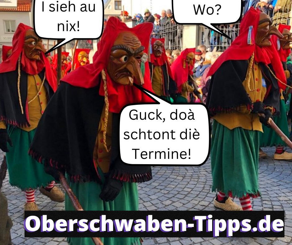 Liste an Terminen der Schwäbisch-alemannischen Fasnet in Oberschwaben!
Die Narrensprünge: oberschwaben-tipps.de/schwaebisch-al…
Die Partys, Bälle etc: oberschwaben-tipps.de/fasnetsbaelle-…
#fasnet #Fasching #oberschwaben #Schwaben #Karneval #Umzug #narrensprung #fasnetsumzug #fasnetsumzug #fasnetstermine