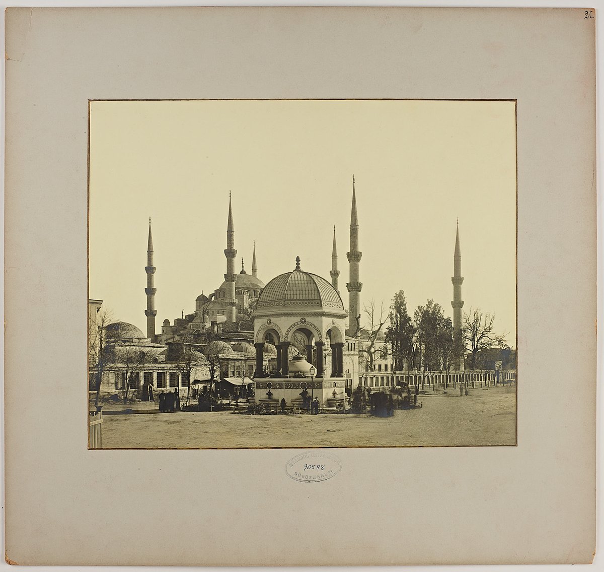 Sultan Ahmed Câmii ve Alman Çeşmesi.