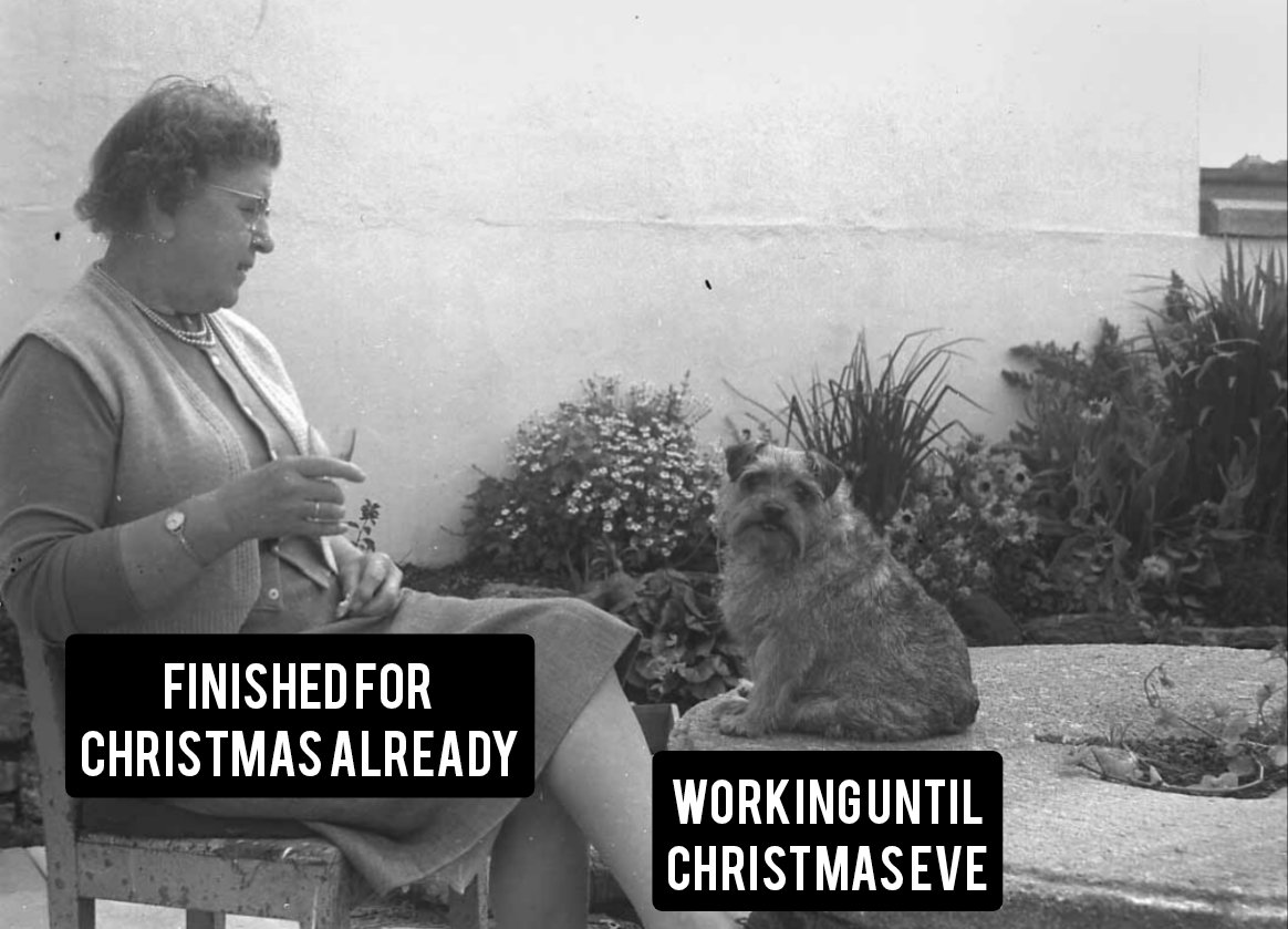 OrkneyLibrary's tweet image. The struggle is real.

LIKE if you're finished already
RT if you're working until Christmas Eve

(If you're working Christmas Day then you deserve ALL the likes)