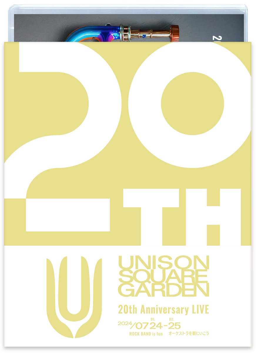 USGinfo's tweet photo. ライブBD/DVD「UNISON SQUARE GARDEN 20th Anniversary LIVE "ROCK BAND is fun" 2024.07.24 / "オーケストラを観にいこう" 2024.07.25 at Nippon Budokan」
リリース決定！

更にTOUR 2024「20th BEST MACHINE」映像作品も2025年リリースが決定。

▼詳細はこちら
https://t.co/z8E9PtW9HJ

#USG20th https://t.co/8C1QiArhfB