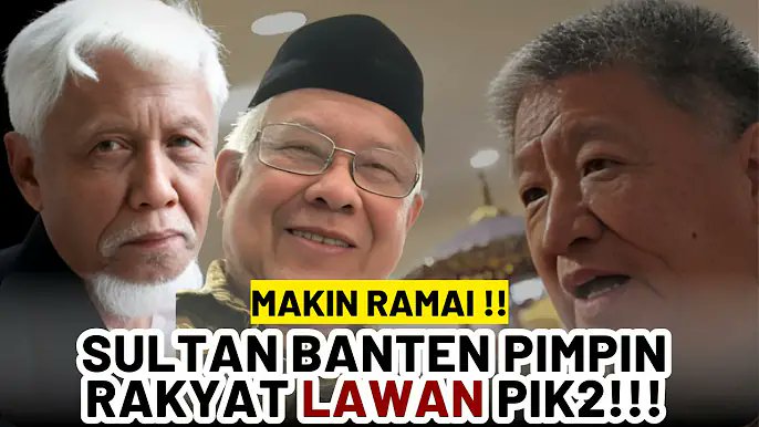 MAKIN RAMAI!! SULTAN BANTEN SIAP PIMPIN RAKYAT LAWAN PIK2!!!
m.youtube.com/watch?v=8YKuz-…