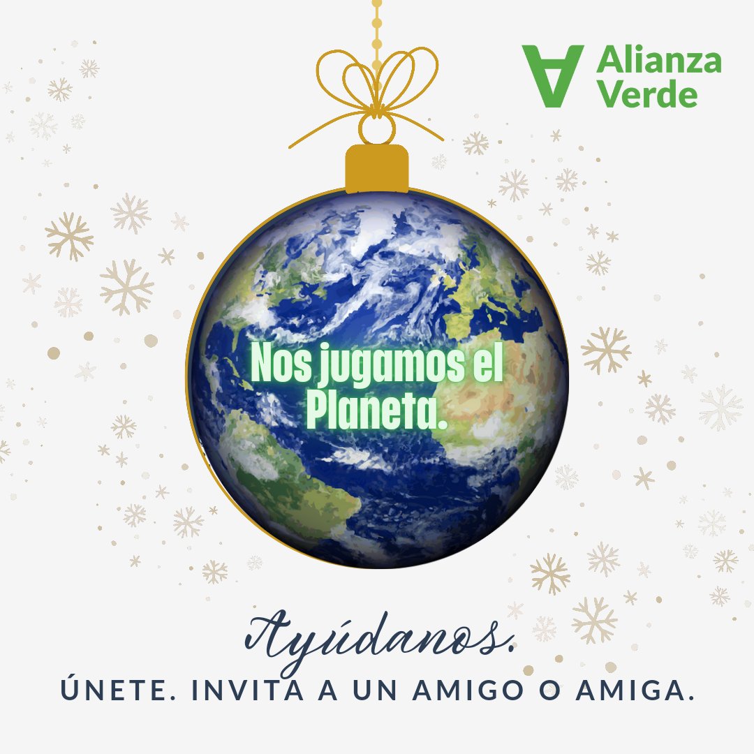 Estas navidades, no te olvides de lo más importante. Nos estamos jugando el Planeta.

La crisis climática y ecológica no se toma ningún descanso. 

Únete para ayudarnos a hacer más políticas verdes valientes para vivir mejor.

💚🖇alianzaverde.es/unete