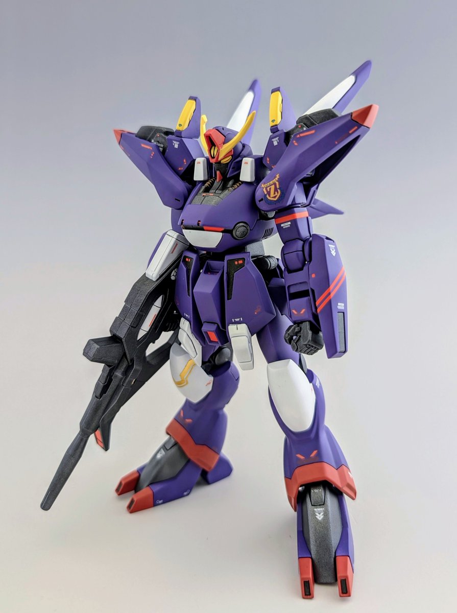 sui4121's tweet photo. SDガンダム GGENERATIONシリーズのゲームオリジナル機体である『ザンスパイン』を1/100スケールで作成しました！

ザンスカール版V2ガンダムともいえるMSなのでV2好きとしてはいつか作りたいと思ってました！ https://t.co/vWJVZhplJT