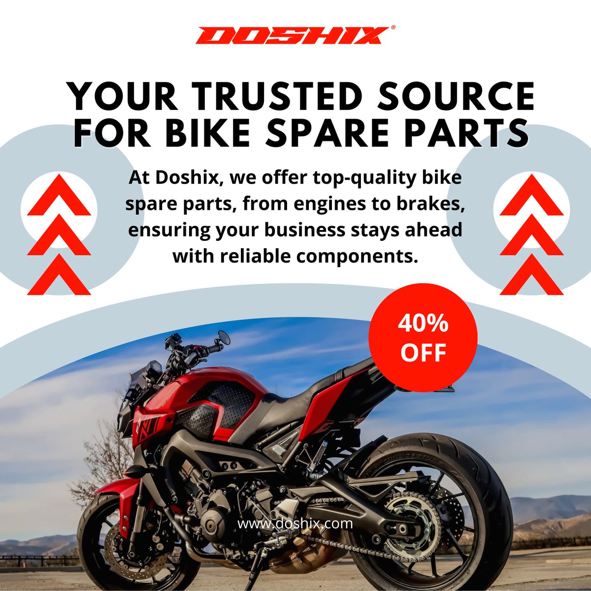 doshixautoparts's tweet image. Buy Top Quality Bike Spare Parts from Doshix.
Enhance your Business with us.

For Orders,
Contact us on info@doshix.com
Visit us on doshix.com

#doshix #autoparts #spareparts #2wheelers #bikergirl #bikespareparts