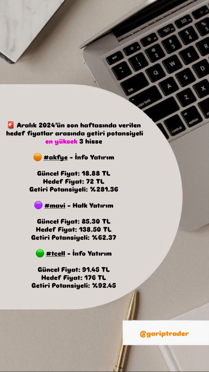 #borsa #hisse #Aralık
