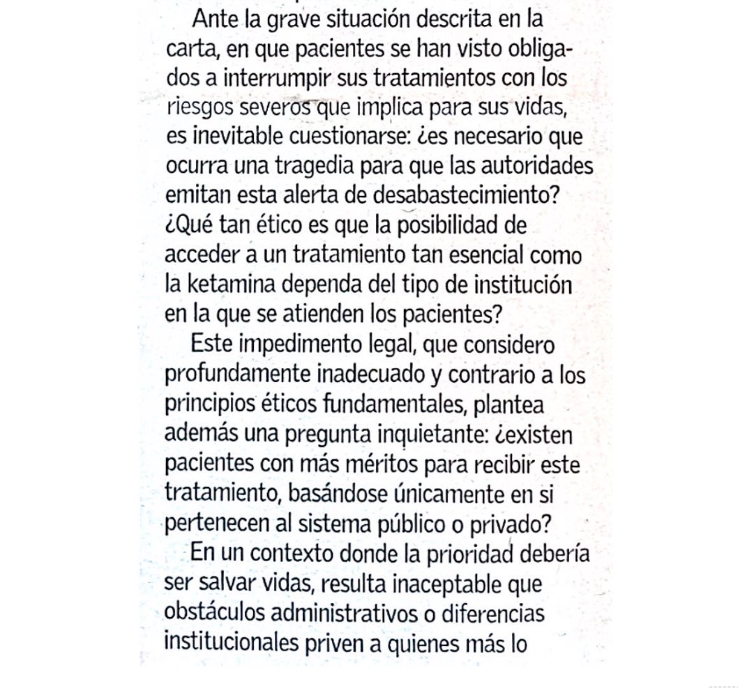 pvohringer's tweet photo. Nuevo capítulo con @Cenabast, que aduce necesidad de “emergencia de desabastecimiento” por la autoridad para q públicos y privados puedan disponer de la tan necesitada Ketamina.. nuestros pacientes (declarar todos los hospitales privados y públicos) la necesitan para vivir ya! https://t.co/hNLX4EGTuL