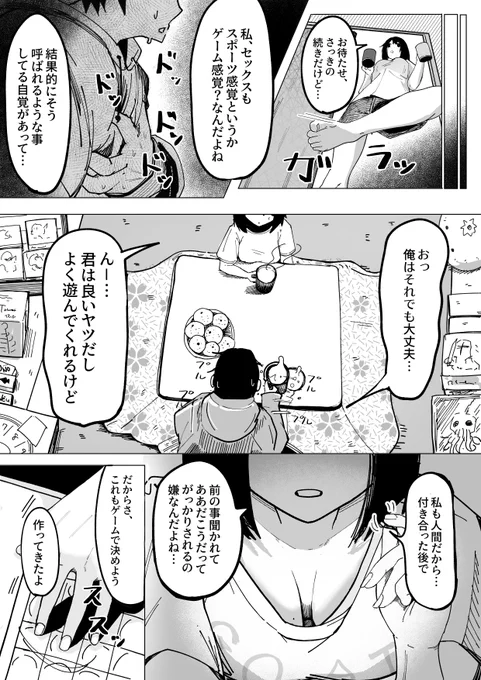 全てがゲーム感覚な女友達と付き合うために彼女のエッな話を聞き続ける話(1/1) 