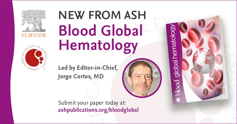 Elsevier Hematology (@elshematology) on Twitter photo Submit your next paper to Blood Global Hematology (<a href="/BloodGlobalHema/">Blood Global Hematology</a>). The new #openaccess journal from <a href="/ASH_hematology/">ASH</a>, led by Jorge Cortes, MD (<a href="/GCC_Cortes/">Jorge Cortes MD</a>)
Find out more: spkl.io/6018fbrbI Submit your next paper to Blood Global Hematology (<a href="/BloodGlobalHema/">Blood Global Hematology</a>). The new #openaccess journal from <a href="/ASH_hematology/">ASH</a>, led by Jorge Cortes, MD (<a href="/GCC_Cortes/">Jorge Cortes MD</a>)
Find out more: spkl.io/6018fbrbI