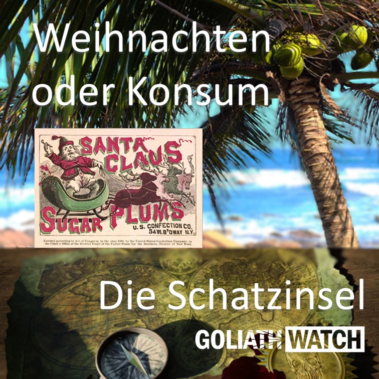 Neue Podcast-Folge: Weihnachten - ein konsumkritisches Fest? Fast überall, wo es unseren Podcast - die Schatzinsel gibt oder hier. goliathwatch.de/bildung/podcas…