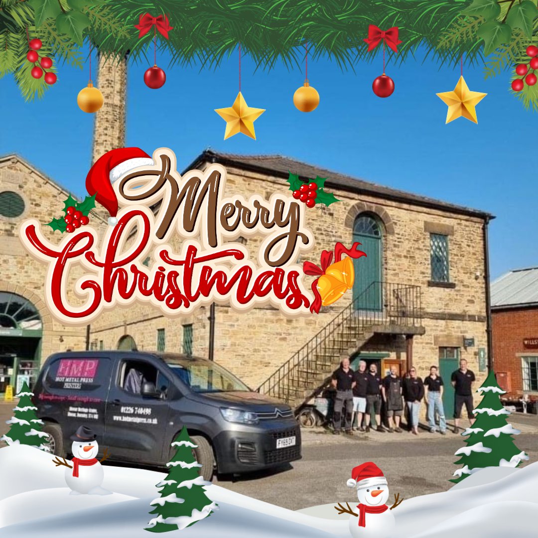 Hot Metal Press Ltd (@hotmetalpress) on Twitter photo Merry Christmas to all of our wonderful customers, suppliers & friends. Thank you for your continued support during 2024!🎅
Please send any enquiries through whilst we're out of the office & we will get back to you when we return on Monday 6th January
📧info@hotmetalpress.co.uk Merry Christmas to all of our wonderful customers, suppliers & friends. Thank you for your continued support during 2024!🎅
Please send any enquiries through whilst we're out of the office & we will get back to you when we return on Monday 6th January
📧info@hotmetalpress.co.uk