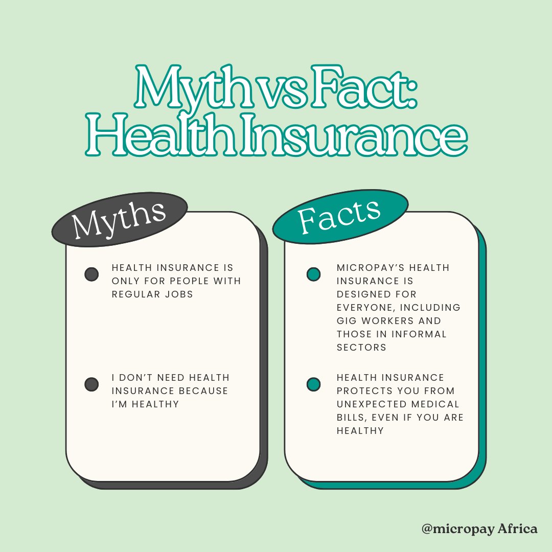 micropay_africa's tweet photo. At Micropay, we’re here to make sure gig workers, freelancers, and everyone in the informal sector have access to affordable health coverage. Because your health matters, no matter your job!  #micropayAfrica  #AffordableCoverage  #healthinsurance https://t.co/0L64BR22uv