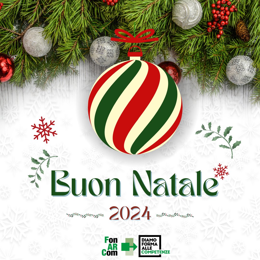 In occasione delle festività, vogliamo ringraziarvi per aver condiviso con noi l’impegno per la #formazione, l’#innovazione e la #sostenibilità.
Auguriamo un #Natale sereno e guardiamo al 2025 con entusiasmo, pronti a crescere insieme e a costruire nuove opportunità

#BuoneFeste
