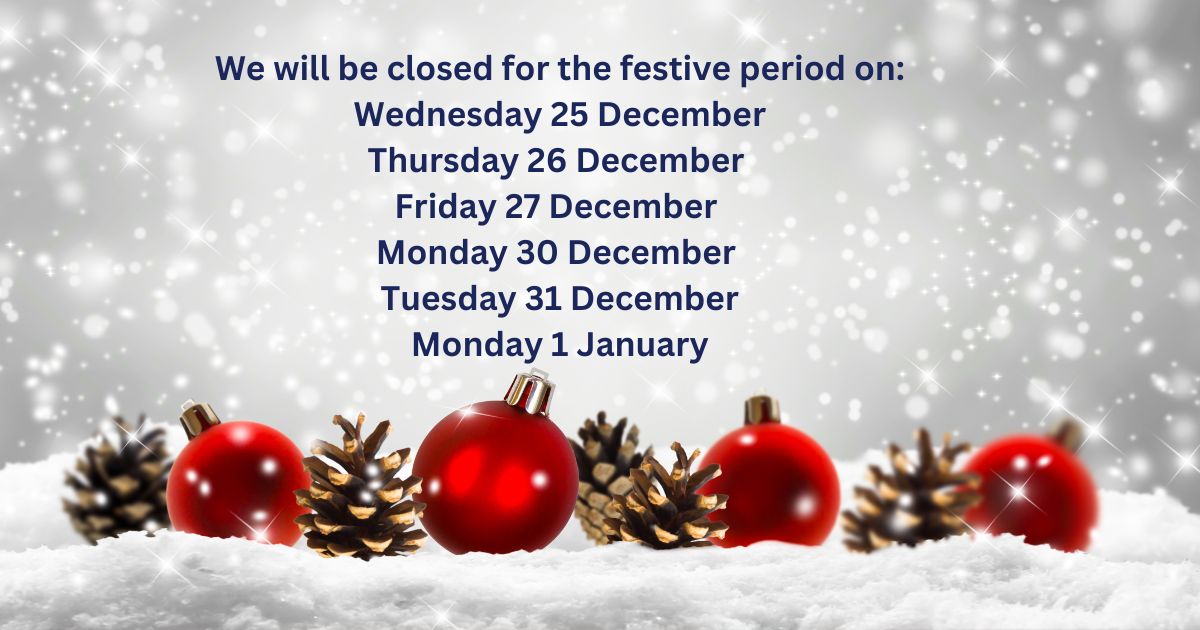 RWP_SL's tweet photo. We will be closed for the festive period  25-27 and 30-31 December, and 1 January. 
If you need to report an emergency repair, call 0333 320 2675

#supportedliving https://t.co/nCpn1PB3dK