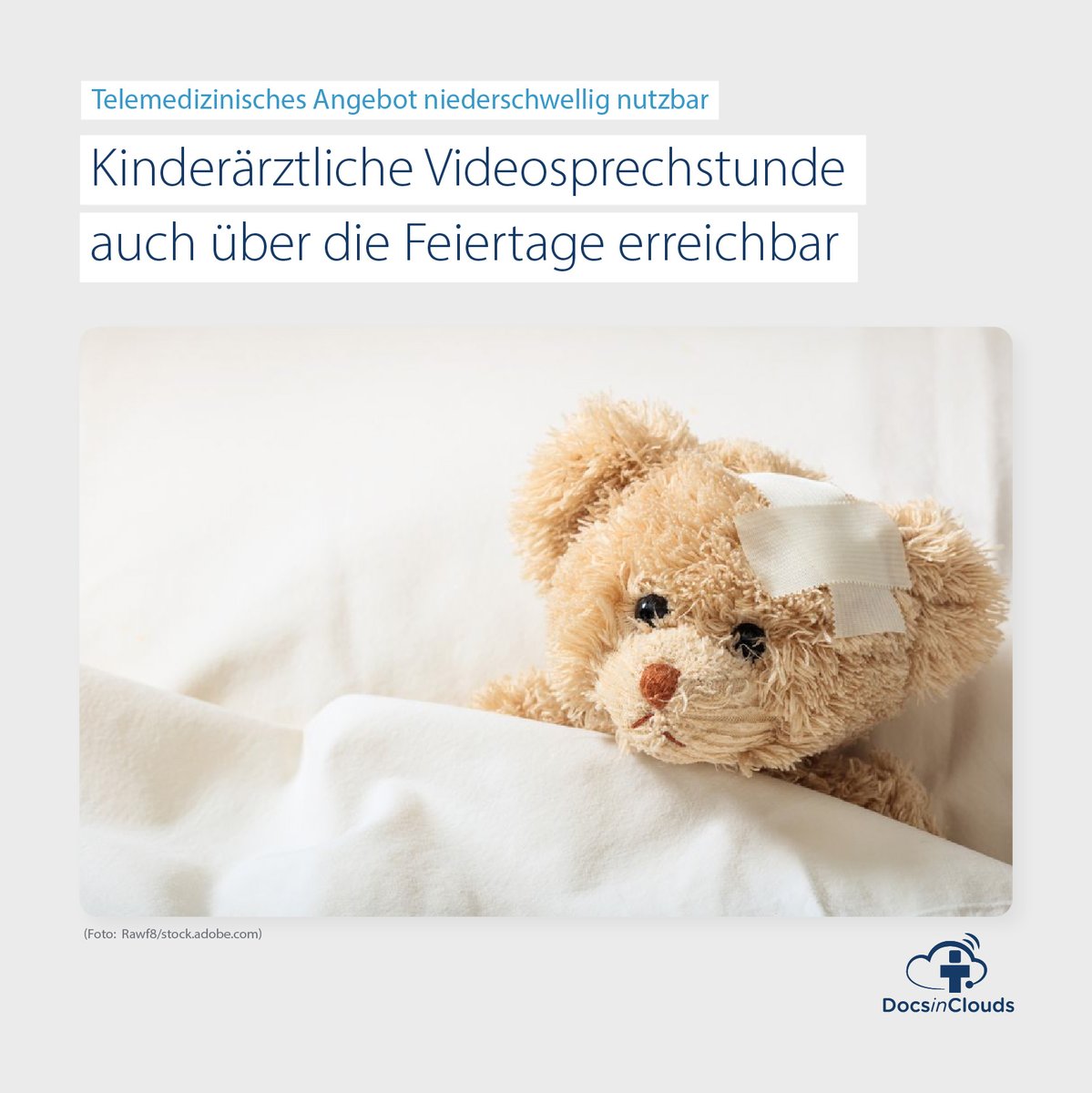 DocsinClouds's tweet photo. Mit einem Klick zum Kinderarzt - auch an Feiertagen!

Die KVNO bietet eine kinderärztliche Videosprechstunde an, welche auch an Feiertagen erreichbar ist. 
So kann in vielen Fällen der Besuch in einer Notdienstpraxis vermieden werden.

Mehr Infos unter: https://t.co/TijRtazeLv https://t.co/8yZi7N7E2b