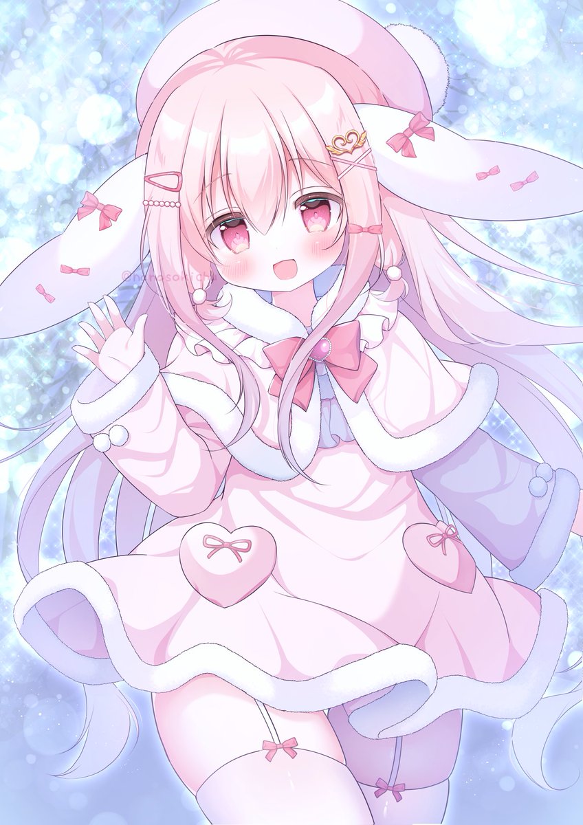 「「待った?」 #クリスマスイラスト」|花咲ちゆ🐇🎨お仕事募集中(Vtuberさきちゅ)のイラスト