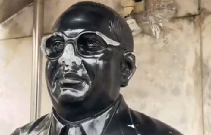Ambedkar bust vandalised in Khokhra