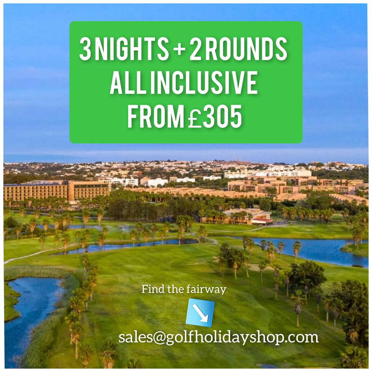 GolfHolidayShop's tweet photo. ALL INCLUSIVE on the ALGARVE in 2025 

3-Night stay at São Rafael Suites 🌴
All Inclusive🍝
2 rounds at Salgados, Morgado and Alamos course⛳️
All from £305pp🤝

Click this link to secure your trip today👇
https://t.co/yFhZrqbfIa https://t.co/SQU3k9cpSO