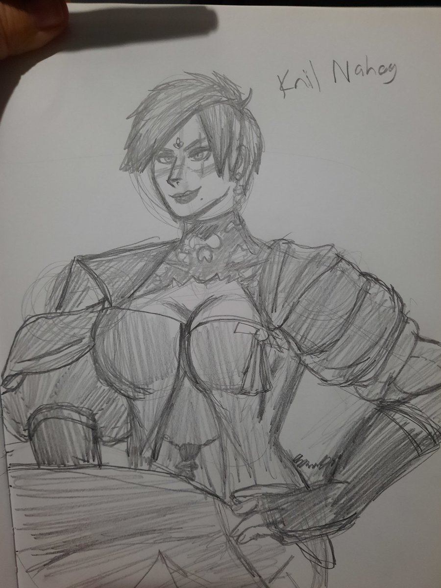 Finished art of my WoL that I did at my art party the other night :D #ffxiv #ffxivart #femroe