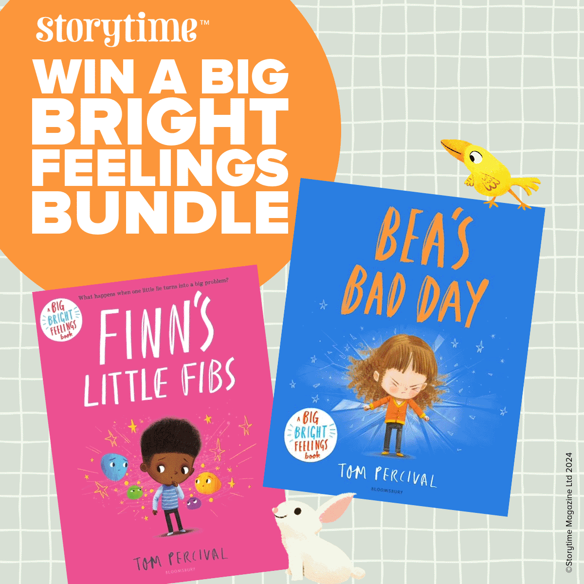 WIN a BIG BRIGHT FEELINGS BUNDLE! ✨
We’re excited to introduce the Big Bright Feelings series by Tom Percival. Follow the instructions to enter!
FOLLOW @storytimemag
LIKE &amp; SHARE 
TAG friends 

Closes at 11.59pm 31/12/2024, UK only. 

T&amp;C's bit.ly/2Y29d33

#giveaway
