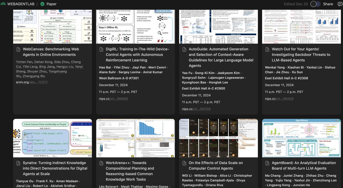 webagentlab's tweet image. 🌟 Introducing WebAgent Wiki: Your All-in-One Resource! 🌟
Key features:
📚RESEARCH PAPER: 49+ papers categorized by keywords & authors
💻PROJECT: 16+ GitHub projects related to WebAgents
🏢COMPANY:14+ companies contributing to WebAgent development
🔬EXPERT: 300+ experts,…